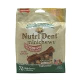 Nylabone Nutri Dent Filet Mignon Dog Chews, Mini Size, 72-Count Value Pack