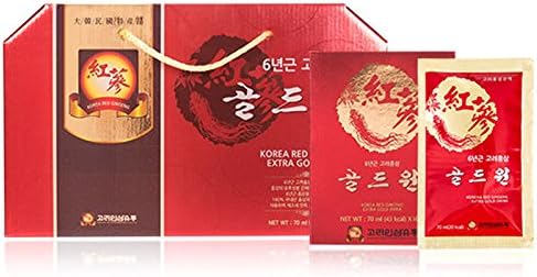 Korean 6-years Root Red Ginseng Gold One Drink Type 70ml Low Temperature Extract