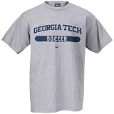 Nike - Nike Georgia Tech Yellow Jackets Ash Soccer T-shirt