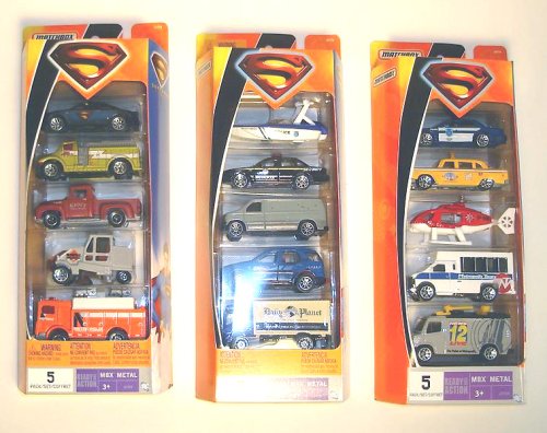  Matchbox Superman 5 Car Set