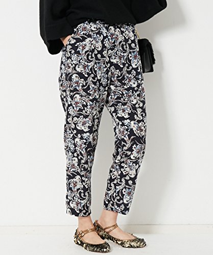 (アメリカンラグシー) AMERICAN RAG CIE ナバアサナ navasana レクセルアート ペイズリー プリント パンツ 711-NAM-dms-N162-PT022