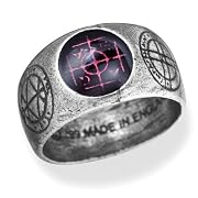 Agla Alchemy Gothic Pewter Talisman Ring