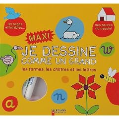 Je dessine comme un grand les formes, les chiffres et les lettres