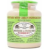 Pommery - Gourmet Green peppercorn Mustard from France in crock 8.8oz