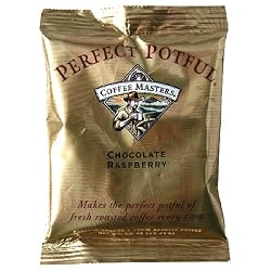 Coffee Masters Perfect Potful Chocolate Raspberry Ground Coffee, 1.5-Ounce Packets (Pack of 12)