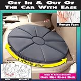 MEMORY FOAM SWIVEL SEAT CUSHION (360 DEGREE ROTATION)