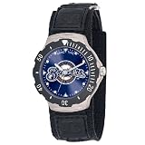 MLB Men's MDV-MIL Agent Series Milwaukee Brewers Velcro Watch