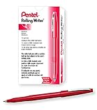 UPC 072512000625 product image for Pentel Rolling Writer Stick Roller Ball Pen, Medium Point, 0.40 mm, Red Barrel,  | upcitemdb.com