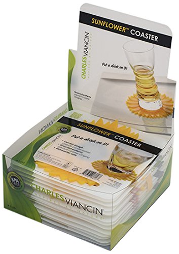 Charles Viancin Sunflower Coaster Set/12