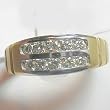 14K Two-Tone Gold Diamond Man's Ring