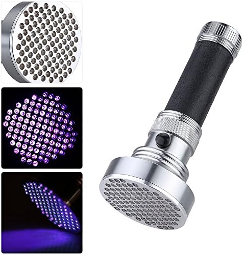 Spot's Light UV Blacklight Flashlight 100pcs LED Beads Ultraviolet Pet Cat Dog Urine Stain Detector Hunt Scorpions Authenticate Money Receipt Currency