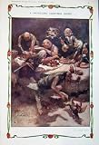1907 PRE-HISTORIC CHRISTMAS DINNER DOG LAWSON WOOD