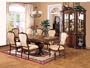 7 pc cherry wood finish Hercules Collection dining room table set