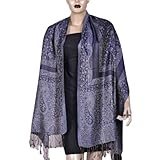 IMAGE OF Womens Fashion Accessories Silk Wool Wrap and Stole