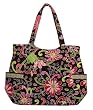Vera Bradley Pleated Tote Purple Punch