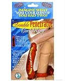 Nasstoys Double Penetrator Penis Ring, Red Nasstoys Double Penetrator Penis Ring, Red