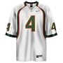 Nike Miami Hurricanes #4 White Replica Jersey