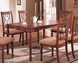 Dining Table - Transitional Light Cherry Finish