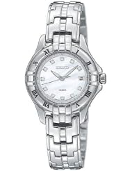 Seiko Womens SXDA31 Diamond Silver-Tone Watch