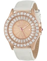 Betsey Johnson Womens BJ00004-07 Analog Patent Leather Strap Watch