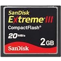 SanDisk SDCFX3-2048-901 2 GB Extreme III CompactFlash Card (Retail Package)