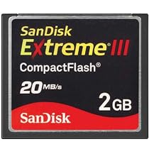 SanDisk SDCFX3-2048-901 2 GB Extreme III CompactFlash Card (Retail Package)