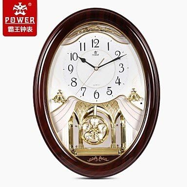 18.8H Elegant European Retro Style Pendulum Music Super Mute Wall Clock