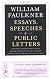 Essays, Speeches & Public Letters