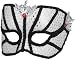 Men's White Mardi Gras Carnival Mask