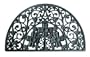 Somerset Half-Circle Cast Aluminum Doormat, Black