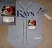 Evan Longoria Autographed/Hand Signed Tampa Bay Rays Authentic Jersey