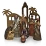 Elements 7-Piece 9-Inch Sentiment Nativity Set with Backdrop