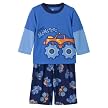 Toddler Boys' Just One Year 2pc Long-sleeve Monster Truck PJ Set - Blue