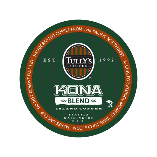 Tully's Coffee Kona, K-cups, 24-count, Boxes (Pack of 2)