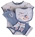 Vitamins Newborn Baby Boys 4 pc Little Cowpoke Pant Set with Matching Socks-3 Months