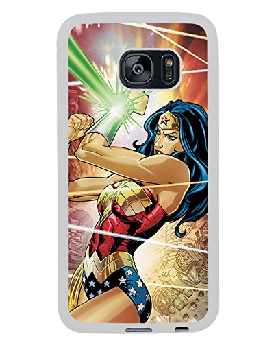 Samsung S7 Edge Case, Wonder Woman White Rubber Case for Samsung S7 Galaxy Edge,S7 Edge Case,Galaxy S7 Edge Cover