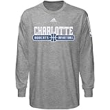 adidas Charlotte Bobcats Dark Ash Ball Horizon Long Sleeve T-shirt