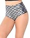 iHeartRaves Mermaid Fish Scale Print High Waisted Booty Shorts Bottoms