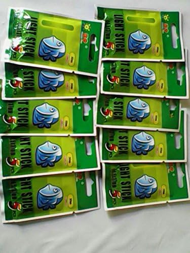 Demoon- Float Fluorescent Light-50pcs (10bags) 3x25mm Float Glow Stick Night Fishing Green Fluorescent Light (3x25mm)