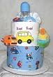 2 Tier Beep Beep Baby Diaper Cake