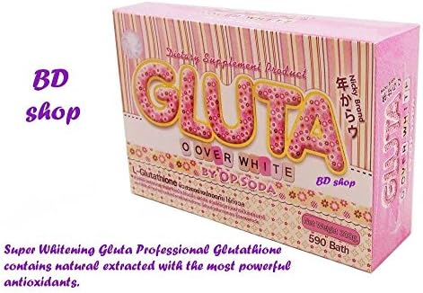 3 Boxes X Super Whitening Gluta O Over White, 30 Capsules, (Dietary Supplement From America) By Op Soda.