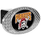 MLB Pittsburgh Pirates Metal Diamond Plate Trailer Hitch Cover