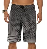 Hustler VORTEX Mens Premium Polyester Swimwear Boardshorts - Black