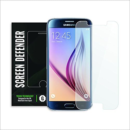 Gorilla Gear Samsung Galaxy S6 Anti-Shock Screen Protector (2 PACK) - Micro Cushioning Air Layer for Extra Drop/Shock Protection - Japanese High Grade PET Materials - full application kit