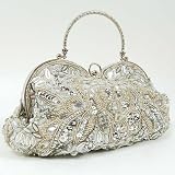 Handbag Shoulder Tote Hand Bag Purse Wallet Silver