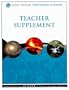 God's Design for Heaven & Earth Teacher Supplement [With 2 CDROMs]