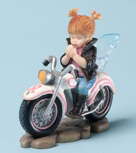 Kitchen Fairies Keep Your Faith Pink Motorcycle Fairie