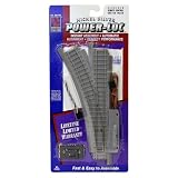 Life-Like Trains Power-Loc HO Scale Track - Left Hand Remote Control Switch, Nickel Silver