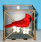 Fisher Wildlife Cardinal Candle Holder