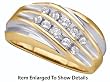 Stunning Men's Large 1/2 ct. Diamond 2 Tone Ring / Band ** SPECIAL SALE **